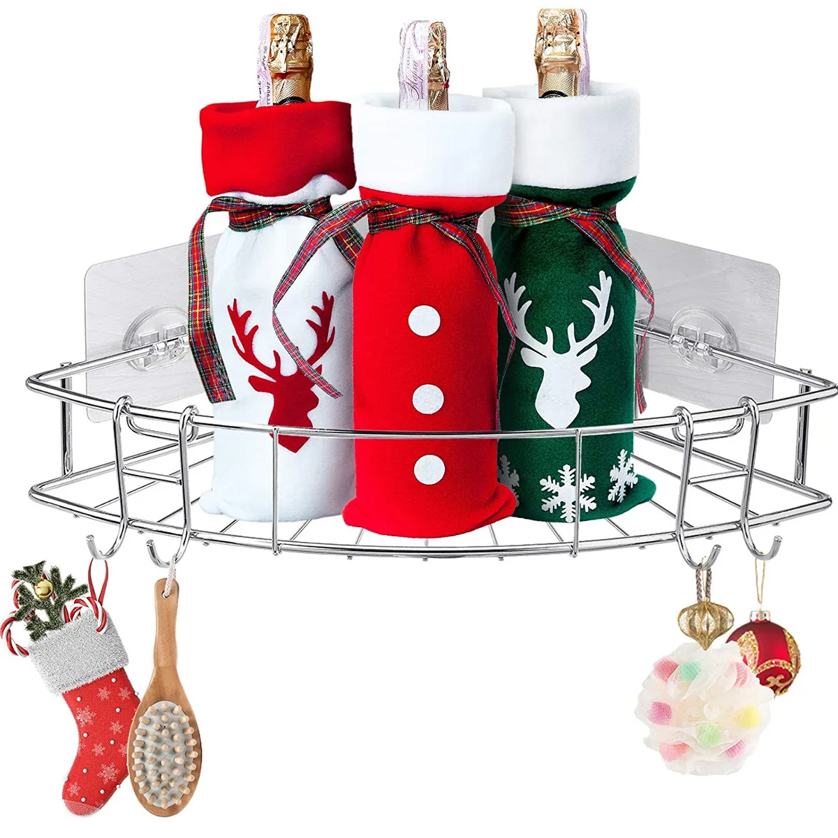 Corner Shower Rack Caddy SUS304 Stainless Steel Self-adhesive Wall Mount Bathroom Organizer Rack Kitchen Spice Storage Stand
Corner Shower Rack Caddy SUS304 Stainless Steel Self-adhesive Wall Mount Bathroom Organizer Rack Kitchen Spice Storage Stand