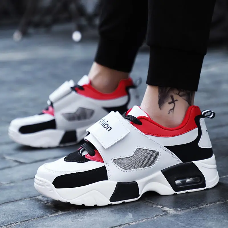 PU Leather Mens Shoes Sports Shoes Air Cushion Men's Sport Shoes Damping Shoes Male Platform Running Shoes White Sneakers B-291
PU Leather Mens Shoes Sports Shoes Air Cushion Men's Sport Shoes Damping Shoes Male Platform Running Shoes White Sneakers B-291
