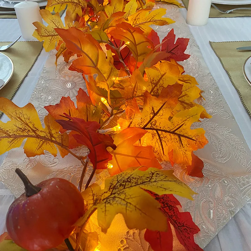 Maple Leaves Vine with String Light Home Decoration Artificial Plant Ivy Leaf Wedding Arch Flower Birthday Party Garland Rattan
Maple Leaves Vine with String Light Home Decoration Artificial Plant Ivy Leaf Wedding Arch Flower Birthday Party Garland Rattan