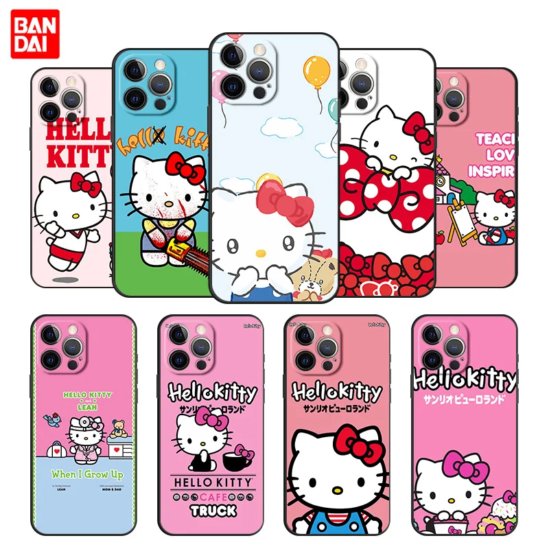 Hello Kitty Sanrio Cell Phone Case for iPhone 12 13 Mini Pro Max Se 2020 12Pro 13Pro Couple Trend Matte Black Silicone Cover
Hello Kitty Sanrio Cell Phone Case for iPhone 12 13 Mini Pro Max Se 2020 12Pro 13Pro Couple Trend Matte Black Silicone Cover