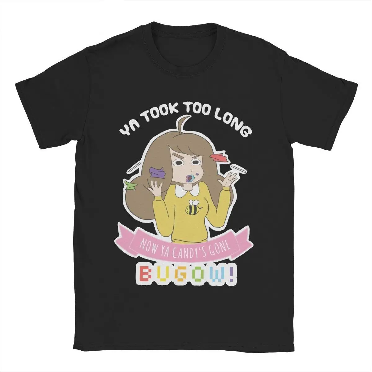 Bugow Bee And Puppycat T Shirt Men's Cotton Vintage T-Shirt Round Neck Tees Short Sleeve Clothes Summer
Bugow Bee And Puppycat T Shirt Men's Cotton Vintage T-Shirt Round Neck Tees Short Sleeve Clothes Summer