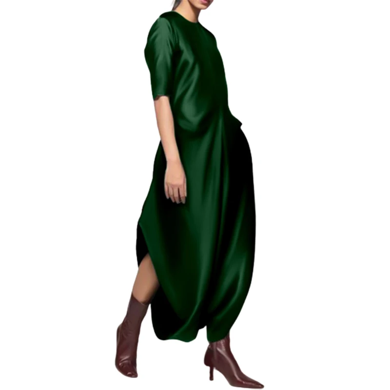Yeezzi 2023 Summer Female Vintage Half Sleeves Solid Color Round-Neck Elegant Jumpsuits Loose Party Evening Jump Suits For Women
Yeezzi 2023 Summer Female Vintage Half Sleeves Solid Color Round-Neck Elegant Jumpsuits Loose Party Evening Jump Suits For Women