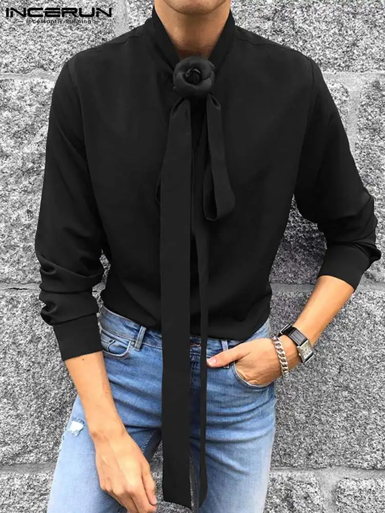 INCERUN Men Shirt Solid Color Lace Up Long Sleeve Elegant Loose Casual Men Clothing 2022 Streetwear Button Leisure Camisas 5XL 7
INCERUN Men Shirt Solid Color Lace Up Long Sleeve Elegant Loose Casual Men Clothing 2022 Streetwear Button Leisure Camisas 5XL 7