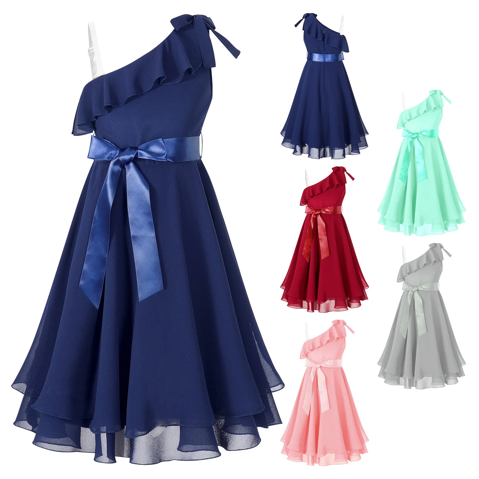 kid Chiffon Dress Girls Elegant Ruffle Chiffon Dress One-Shoulder Sleeveless Tiered Hem Party Dress w/Belt Summer Princess Dress
kid Chiffon Dress Girls Elegant Ruffle Chiffon Dress One-Shoulder Sleeveless Tiered Hem Party Dress w/Belt Summer Princess Dress