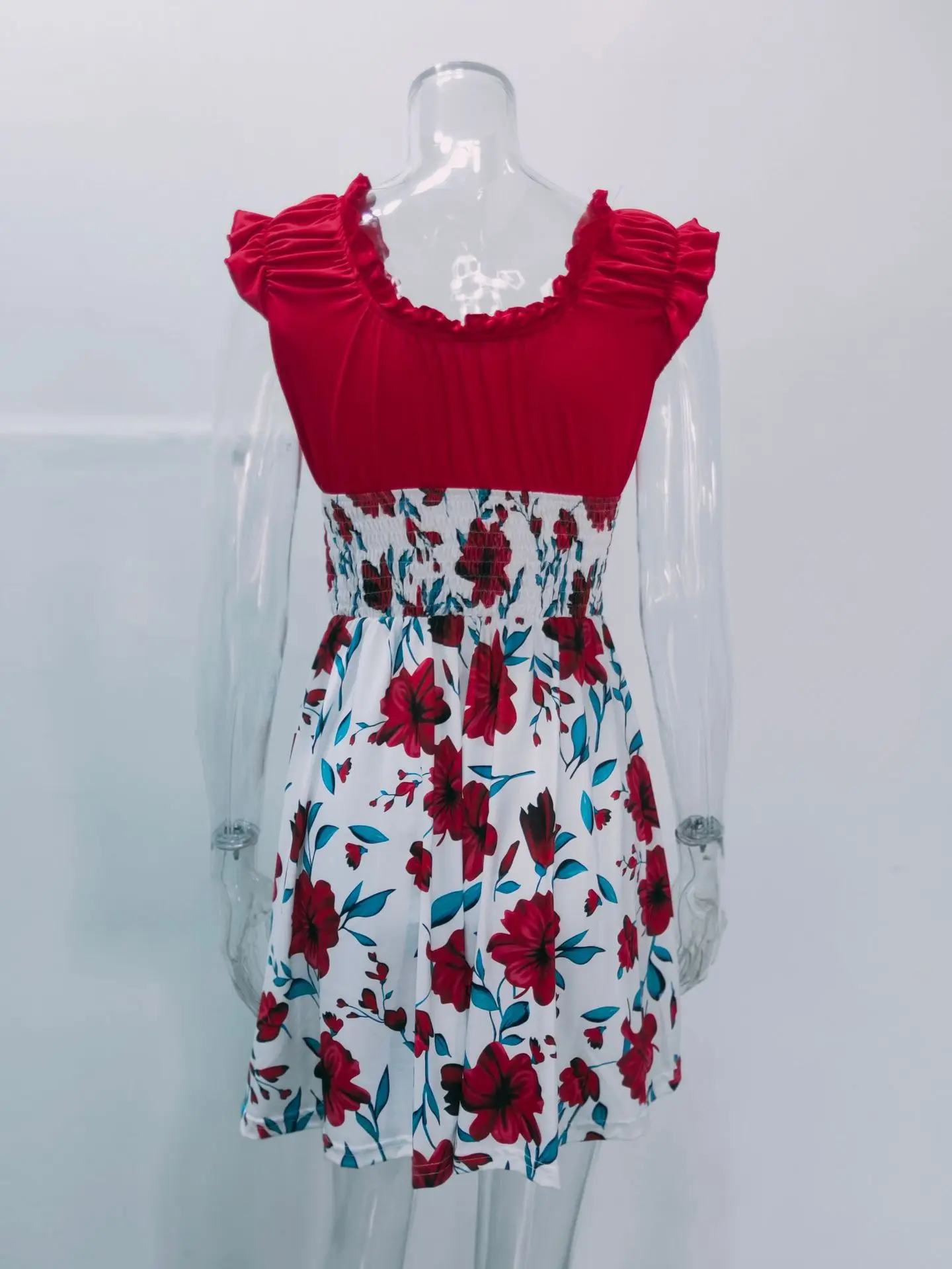 Summer Sexy Women Dress Square Collar Casual Mini Dress Women Elegant Floral Print Patchwork A-Line Dress for Women Mini Dress
Summer Sexy Women Dress Square Collar Casual Mini Dress Women Elegant Floral Print Patchwork A-Line Dress for Women Mini Dress