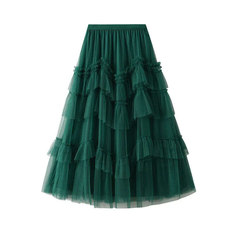 Tutu Tulle Skirt Women Fashion 2023 Summer Korean Irregular Solid Color Pleated Maxi Skirt Black Khaki Fluffy Skirts For Women
Tutu Tulle Skirt Women Fashion 2023 Summer Korean Irregular Solid Color Pleated Maxi Skirt Black Khaki Fluffy Skirts For Women