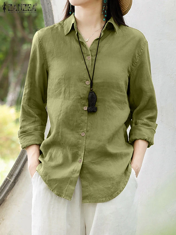 ZANZEA Spring Tunic Blusas Elegant Office Tops Causal Buttons Down Women Shirt Fashion Solid Long Sleeve Blouse Holiday Shirts
ZANZEA Spring Tunic Blusas Elegant Office Tops Causal Buttons Down Women Shirt Fashion Solid Long Sleeve Blouse Holiday Shirts