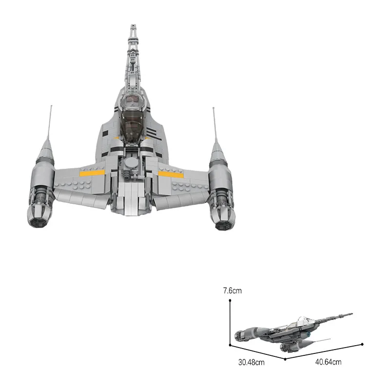 MOC New N-1 Fighter Aircraft Spacecraft Building Blocks Aircraft Patrol Spacecraft Starfighter DIY Children's Educational Gift
MOC New N-1 Fighter Aircraft Spacecraft Building Blocks Aircraft Patrol Spacecraft Starfighter DIY Children's Educational Gift