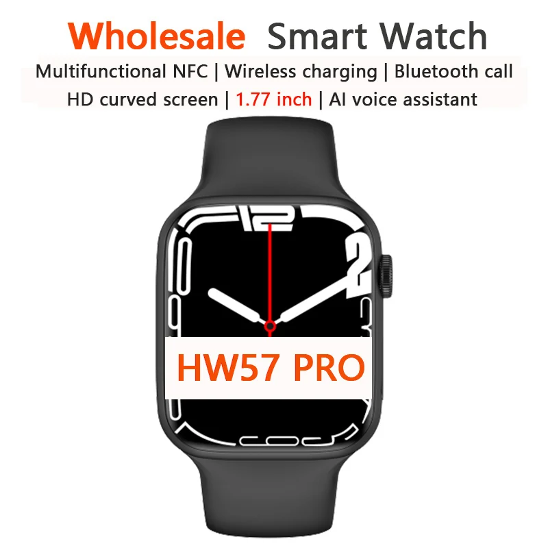 Wholesale HW57 Pro Smartwatch Series 7 Bluetooth Call Wireless Charging AI Voice Men Women NFC Location Sharing PK w27 pro iwo
Wholesale HW57 Pro Smartwatch Series 7 Bluetooth Call Wireless Charging AI Voice Men Women NFC Location Sharing PK w27 pro iwo