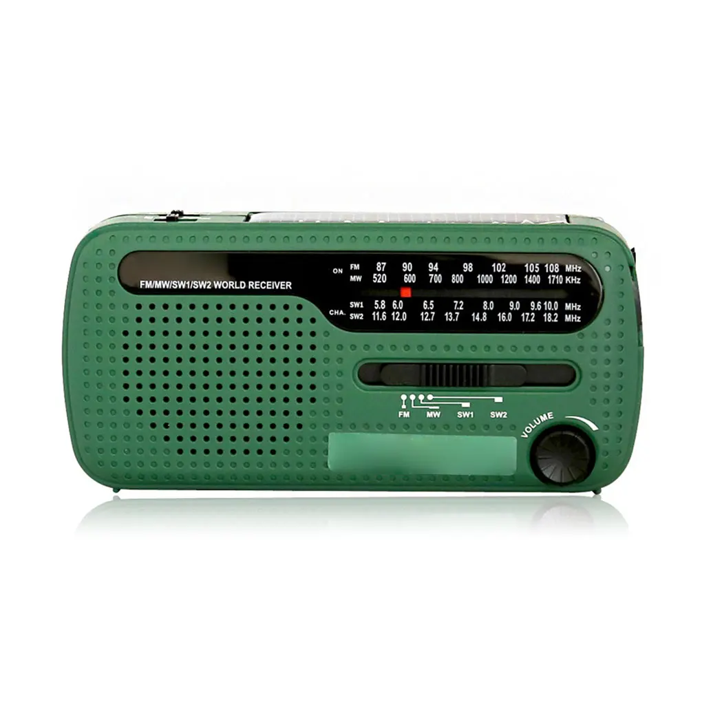 

Crank Radio FM AM Radios USB World Receiver Retrospective Dynamo Radiogram with Built-in Batteries for Indoor Outdoor Recreation