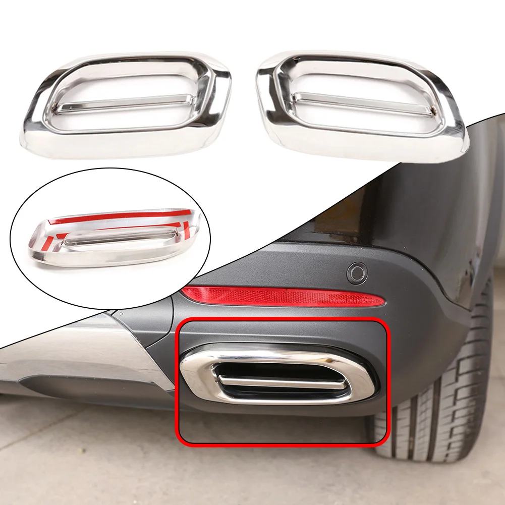 2 PCS/set Black Stainless Steel Tail Exhaust Muffler Tip End Pipe Trim For Mercedes-Benz GLE GLC GLS 2020-2022
2 PCS/set Black Stainless Steel Tail Exhaust Muffler Tip End Pipe Trim For Mercedes-Benz GLE GLC GLS 2020-2022