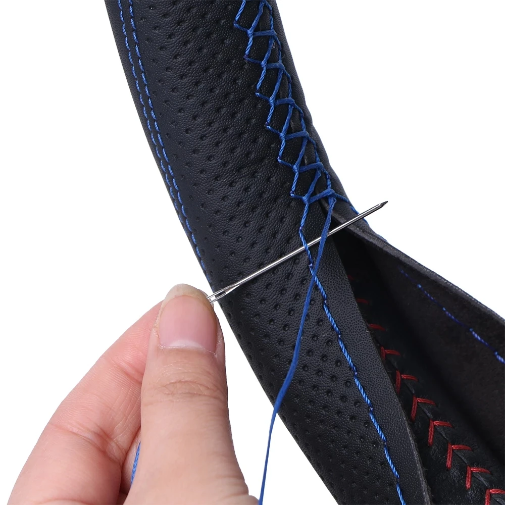 DIY Car Steering Wheel Cover Universal 37-38 Braiding Cover For Steering Wheel Breathable And Non-slip Auto Steering Wheel Case
DIY Car Steering Wheel Cover Universal 37-38 Braiding Cover For Steering Wheel Breathable And Non-slip Auto Steering Wheel Case