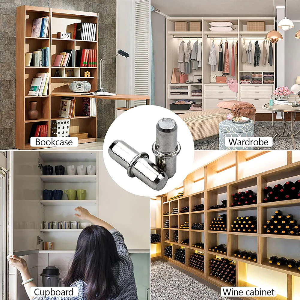 Bracket Shelf Support Pegs Plated Pins 5x16mm Easy Installion Flexible For Cabinet Furniture Closet Iron Hot Sale
Bracket Shelf Support Pegs Plated Pins 5x16mm Easy Installion Flexible For Cabinet Furniture Closet Iron Hot Sale
