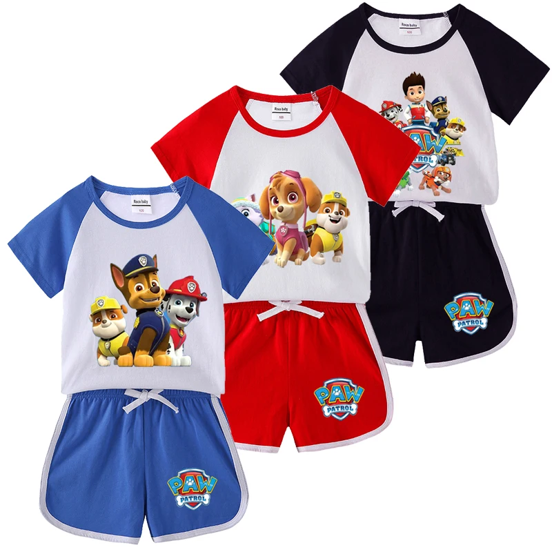 Baby Boys Clothes Set Summer Boys PAW Patrol Cotton100% Cartoon T Shirt Shorts Set Kids Fashion Girls 1-8 years Child Outfits
Baby Boys Clothes Set Summer Boys PAW Patrol Cotton100% Cartoon T Shirt Shorts Set Kids Fashion Girls 1-8 years Child Outfits