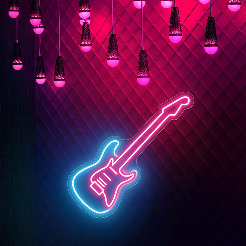 Guitar Custom Led Neon Sign for ROCK ROLL Guitar Neon Light Beer Bar Pub Music Room Decor Colorful Decoration Led Lights
Guitar Custom Led Neon Sign for ROCK ROLL Guitar Neon Light Beer Bar Pub Music Room Decor Colorful Decoration Led Lights