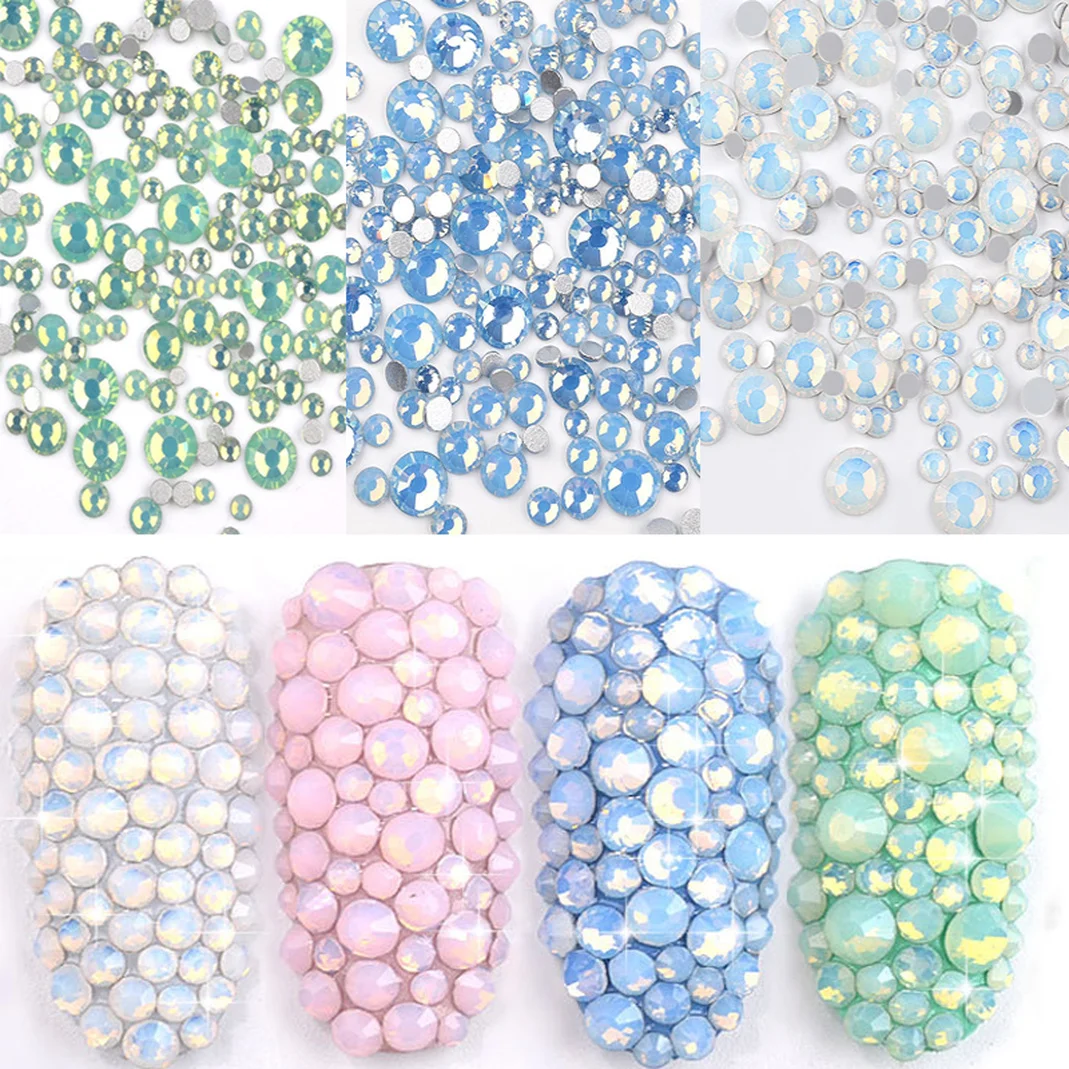 350Pcs/Pack Opal Crystal Nail Rhinestones 3d Charm Glass Flatback Non Hotfix DIY Nails Jewelry Sticker Nail Art Decorations
350Pcs/Pack Opal Crystal Nail Rhinestones 3d Charm Glass Flatback Non Hotfix DIY Nails Jewelry Sticker Nail Art Decorations