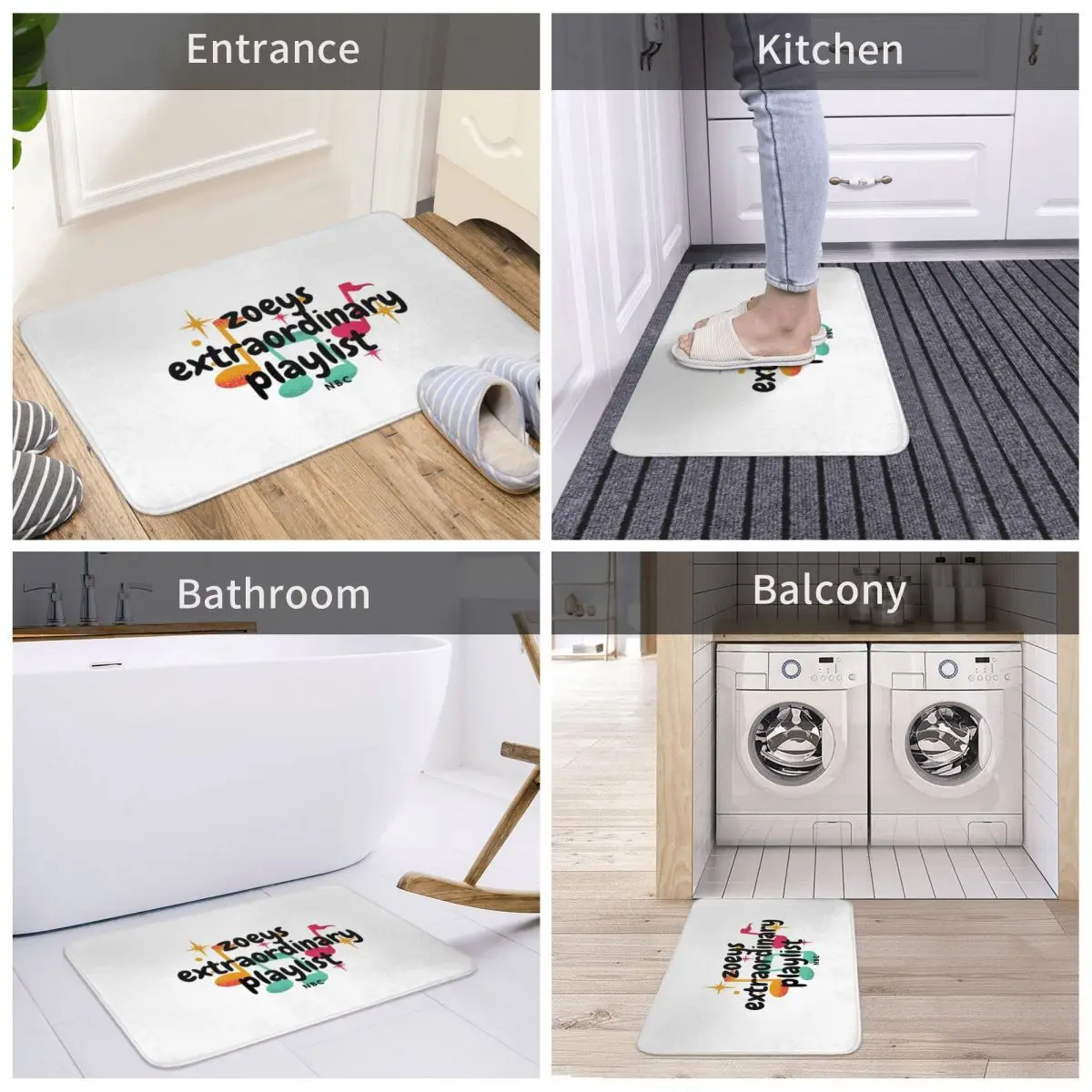 Bath Mat Zoeys Extraordinary Playlist Essentail Decor 3D Rug Carpet Doormat Antislip Entrance Living Room Home Kitchen Absorbent
Bath Mat Zoeys Extraordinary Playlist Essentail Decor 3D Rug Carpet Doormat Antislip Entrance Living Room Home Kitchen Absorbent