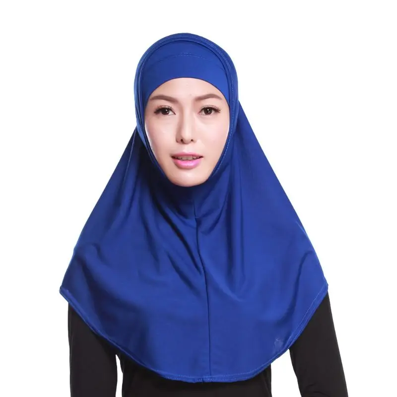 Womens 2 Piece Solid Color Amira Jersey Muslim Hijab Soft Cotton Stretch Head Scarf with Tube Inner Underscarf Hood
Womens 2 Piece Solid Color Amira Jersey Muslim Hijab Soft Cotton Stretch Head Scarf with Tube Inner Underscarf Hood
