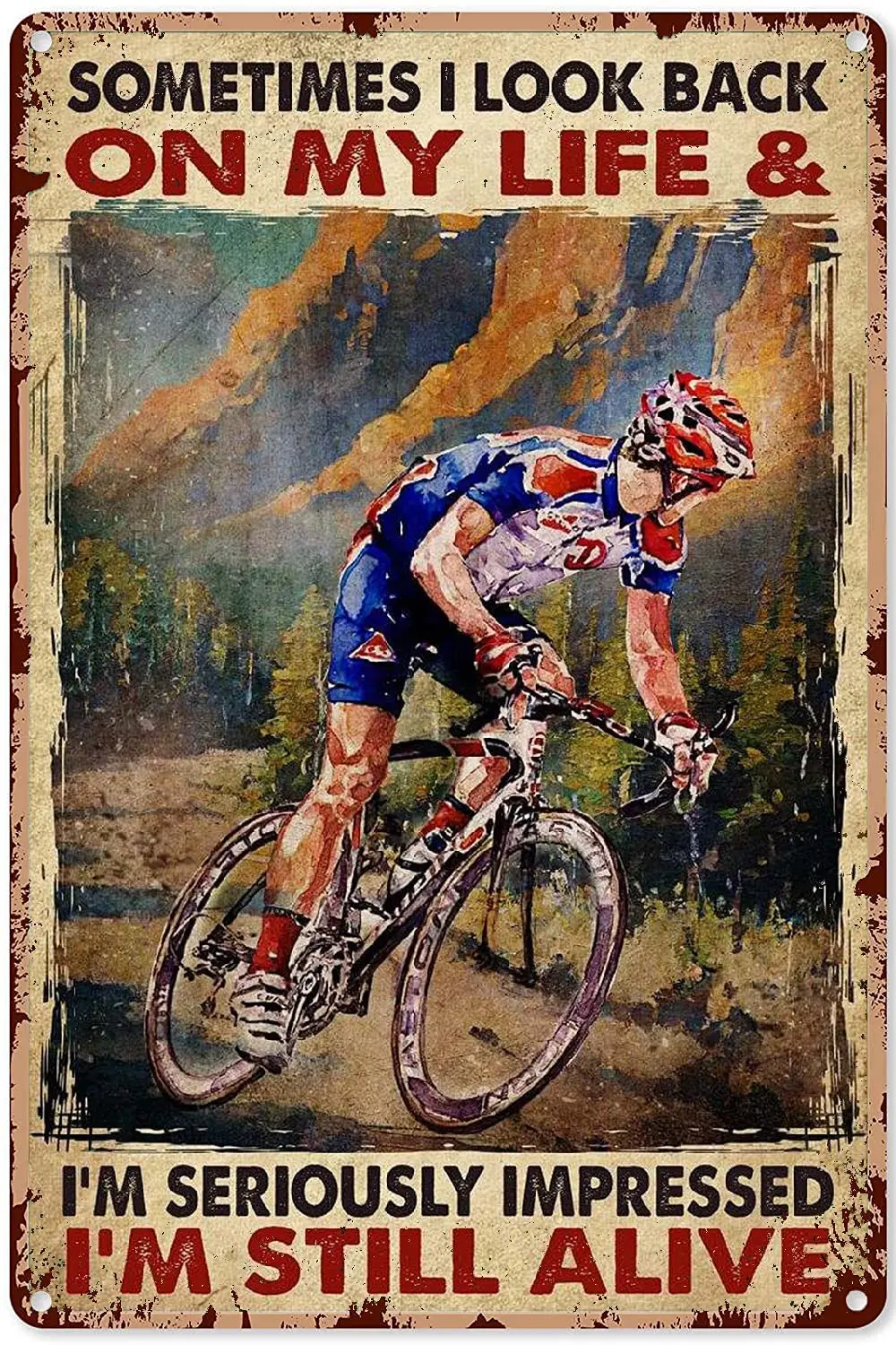 Cycling Signs for Home Classroom Decorations Cycling Man,Biker Lover–Man Cave Sign,Metal Sign
Cycling Signs for Home Classroom Decorations Cycling Man,Biker Lover–Man Cave Sign,Metal Sign