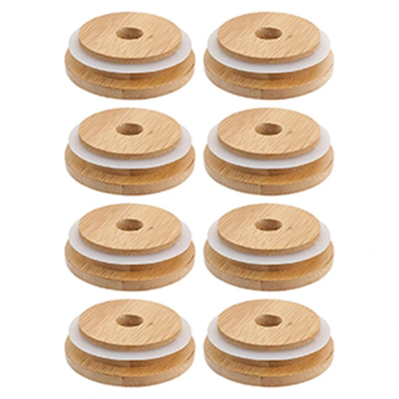 24X Reusable Bamboo Jar Lids 70MM Bamboo Mason Jar Lids With Straw Hole For Wide Mouth Mason Jar
24X Reusable Bamboo Jar Lids 70MM Bamboo Mason Jar Lids With Straw Hole For Wide Mouth Mason Jar