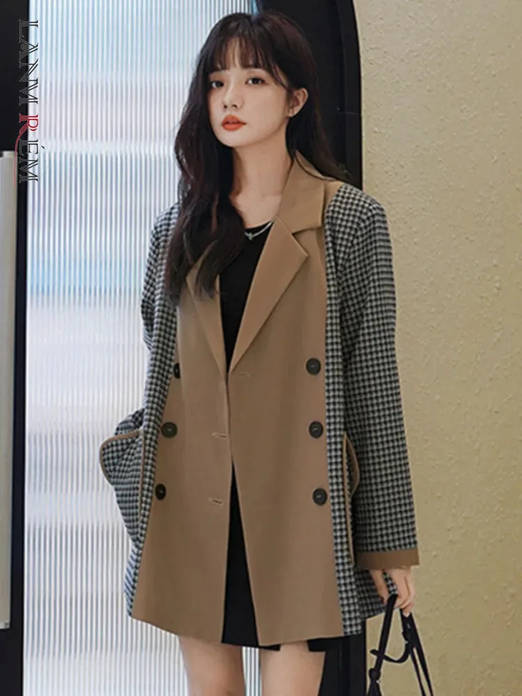 LANMREM Korean Patchwork Women Blazer Coat High Street Double Breasted Long Sleeve Coats Fashion Clothes 2023 Spring New 2YA132
LANMREM Korean Patchwork Women Blazer Coat High Street Double Breasted Long Sleeve Coats Fashion Clothes 2023 Spring New 2YA132