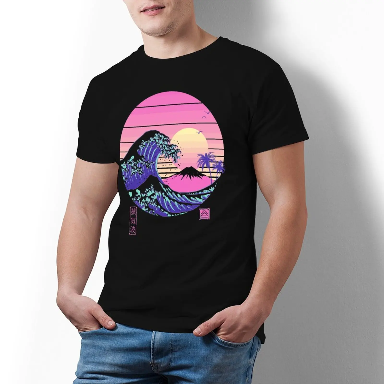 The Great Wave Vaporwave T Shirt Cyberpunk Summer 100 Cotton T-Shirt Plus Size Printed Tshirt Men
The Great Wave Vaporwave T Shirt Cyberpunk Summer 100 Cotton T-Shirt Plus Size Printed Tshirt Men