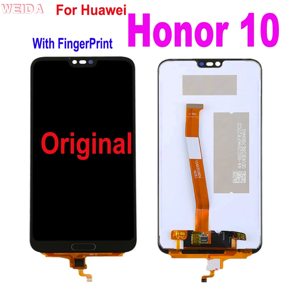 Оригинальный ЖК-дисплей для HUAWEI Honor 10 дисплей сенсорный экран Рамка для Huawei Honor 10 ЖК-дисплей на фотографиях со сканером отпечатка пальца
Оригинальный ЖК-дисплей для HUAWEI Honor 10 дисплей сенсорный экран Рамка для Huawei Honor 10 ЖК-дисплей на фотографиях со сканером отпечатка пальца