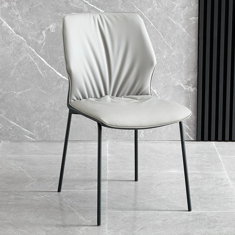 New Bedroom Dining Chairs Dinner Leather Comfort Comfortable Chair Mid Luxury Furniture Bedroom Chaise Metal Furniture
New Bedroom Dining Chairs Dinner Leather Comfort Comfortable Chair Mid Luxury Furniture Bedroom Chaise Metal Furniture