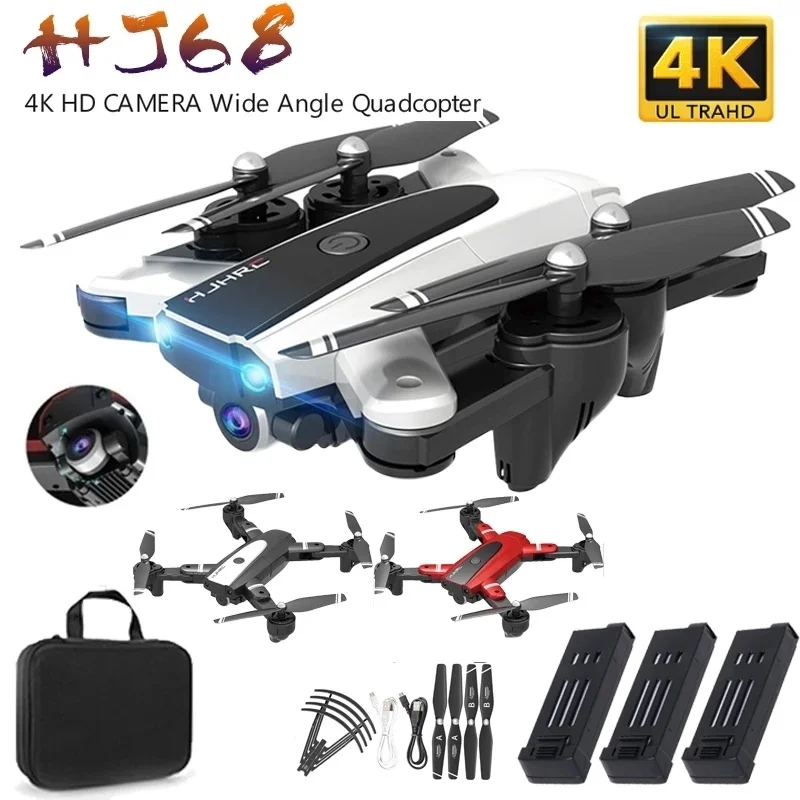 New HJ68 Foldable Professional Drone With Camera 4K HD Selfie Follow WiFi FPV Wide Angle RC Four Axis Helicopter With VR Glasses
New HJ68 Foldable Professional Drone With Camera 4K HD Selfie Follow WiFi FPV Wide Angle RC Four Axis Helicopter With VR Glasses