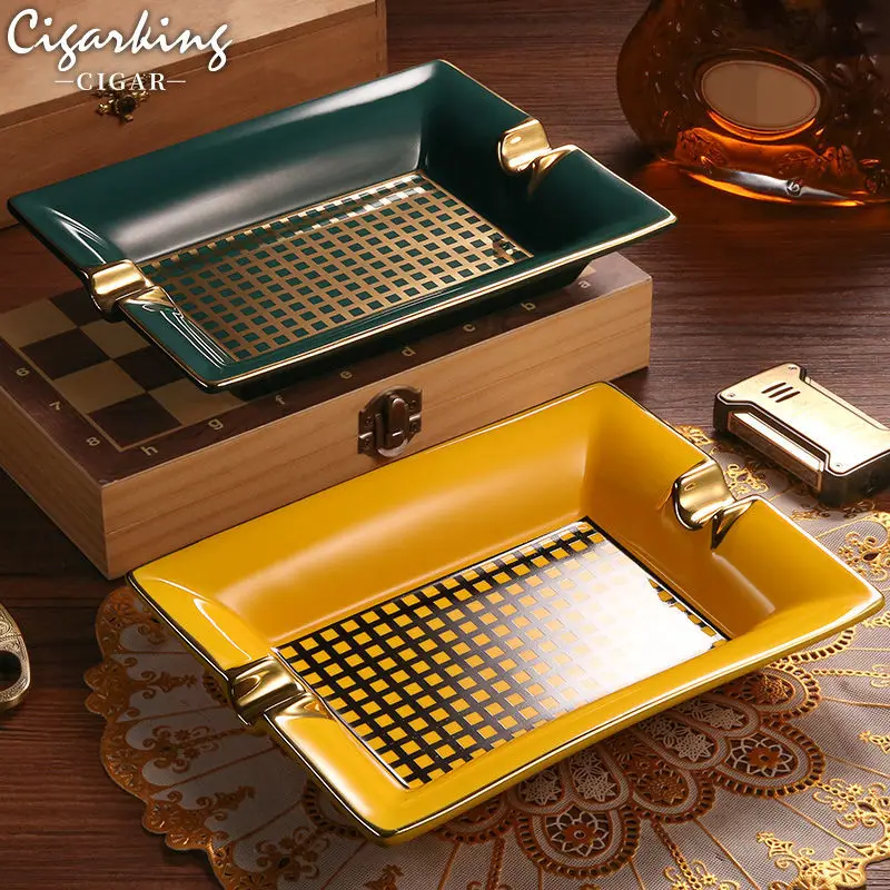 Household Light Luxury Cigar Ashtray Household Ceramic Large Diameter Creative Cigar Plate Ashtray Decoration Household Artifact
Household Light Luxury Cigar Ashtray Household Ceramic Large Diameter Creative Cigar Plate Ashtray Decoration Household Artifact