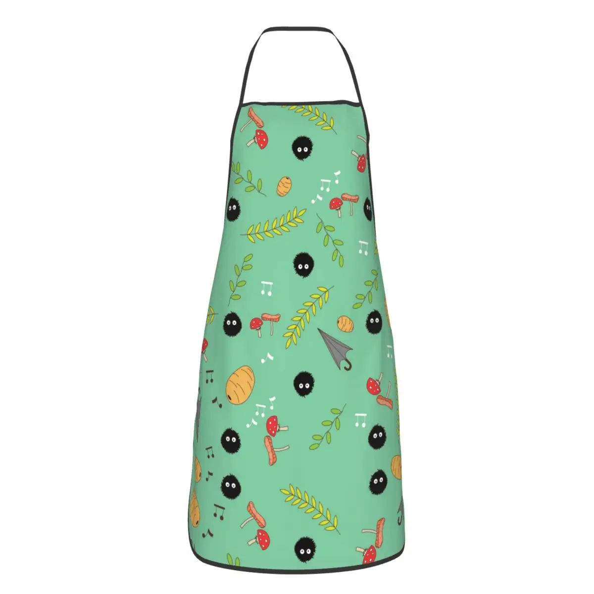

Totoro Anime Polyester Aprons Cute Soot Sprites 52*72cm Kitchen Cuisine Bib Tablier Restaurant Pinafore for Chef Barista