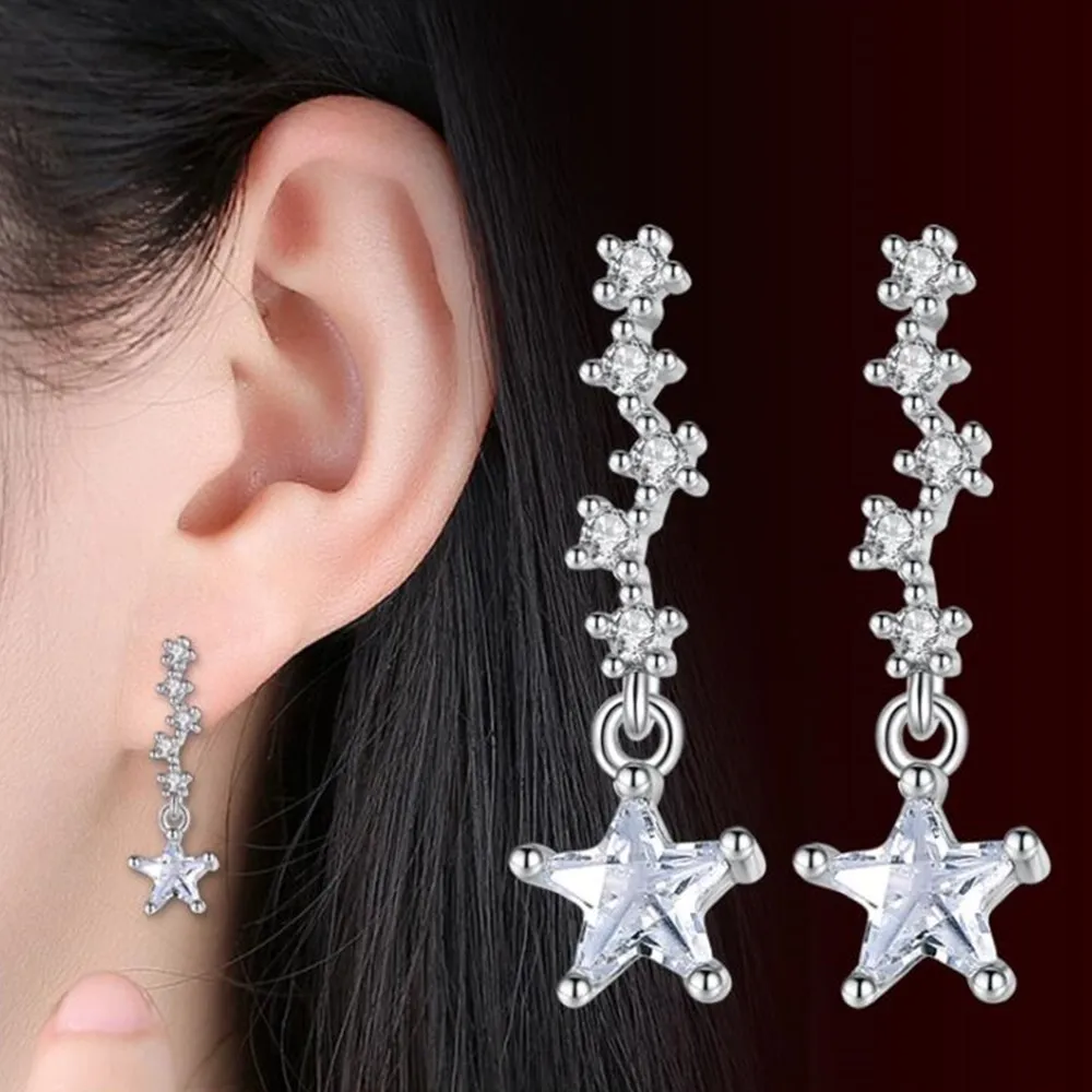 Wholesale S925 Sterling Trendy Earrings High Quality Retro Simple Cubic Zirconia Hot Sale Pentagram Tremella Earring Jewelry
Wholesale S925 Sterling Trendy Earrings High Quality Retro Simple Cubic Zirconia Hot Sale Pentagram Tremella Earring Jewelry