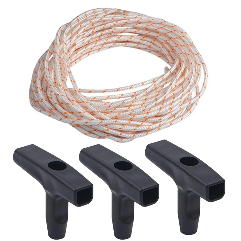 4 Pcs Pull Starter Drawstring Handle Rope Set Solid Durable Parts For Lawn Mower Grass Trimmer Gardening Tools Accessories
4 Pcs Pull Starter Drawstring Handle Rope Set Solid Durable Parts For Lawn Mower Grass Trimmer Gardening Tools Accessories