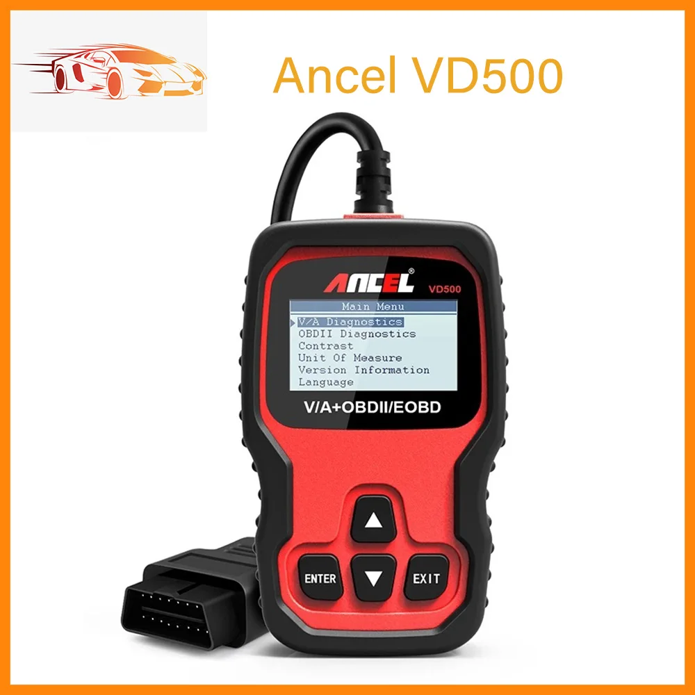 Диагностический сканер Ancel VD500 OBD2 OBDII для автомобильной подушки безопасности ABS EPB
Диагностический сканер Ancel VD500 OBD2 OBDII для автомобильной подушки безопасности ABS EPB