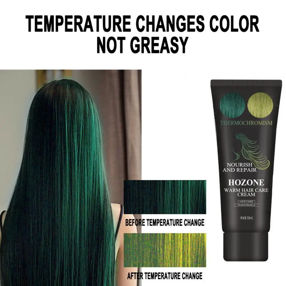 50ml Healthy Hair Dye Cream Easily Operation Non-Greasy Natural Effect Thermochromic Color Changing Beauty Hair Dye Gift
50ml Healthy Hair Dye Cream Easily Operation Non-Greasy Natural Effect Thermochromic Color Changing Beauty Hair Dye Gift
