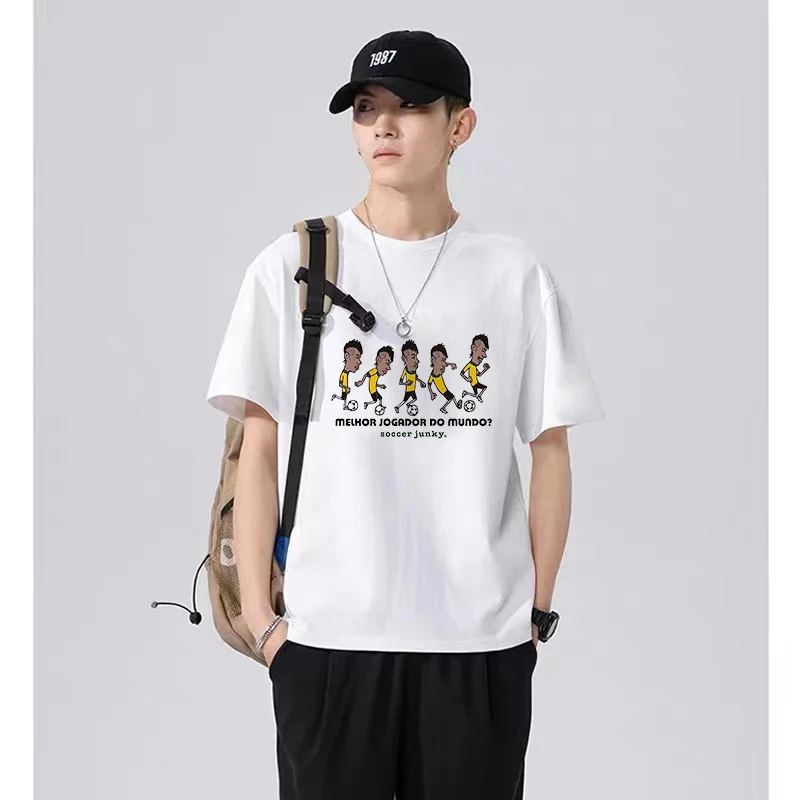 Summer Boys Playing Football Printed Pattern Men's T-Shirts Exercise Fashion Oversized Solid Color TShirt Pure Cotton Loose Tees
Summer Boys Playing Football Printed Pattern Men's T-Shirts Exercise Fashion Oversized Solid Color TShirt Pure Cotton Loose Tees