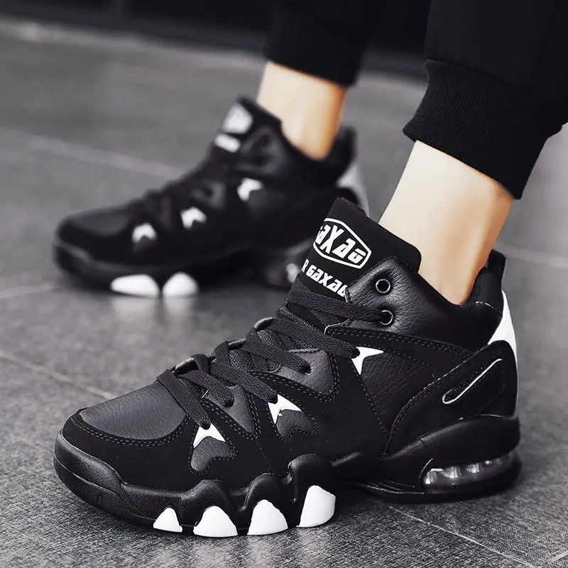 Plus Size PU Leather Air Cushion Shoes Men's Sports Men's Running Shoes Boy Sport Sneakers Black Tennis Sneakair Trainers D-1413
Plus Size PU Leather Air Cushion Shoes Men's Sports Men's Running Shoes Boy Sport Sneakers Black Tennis Sneakair Trainers D-1413