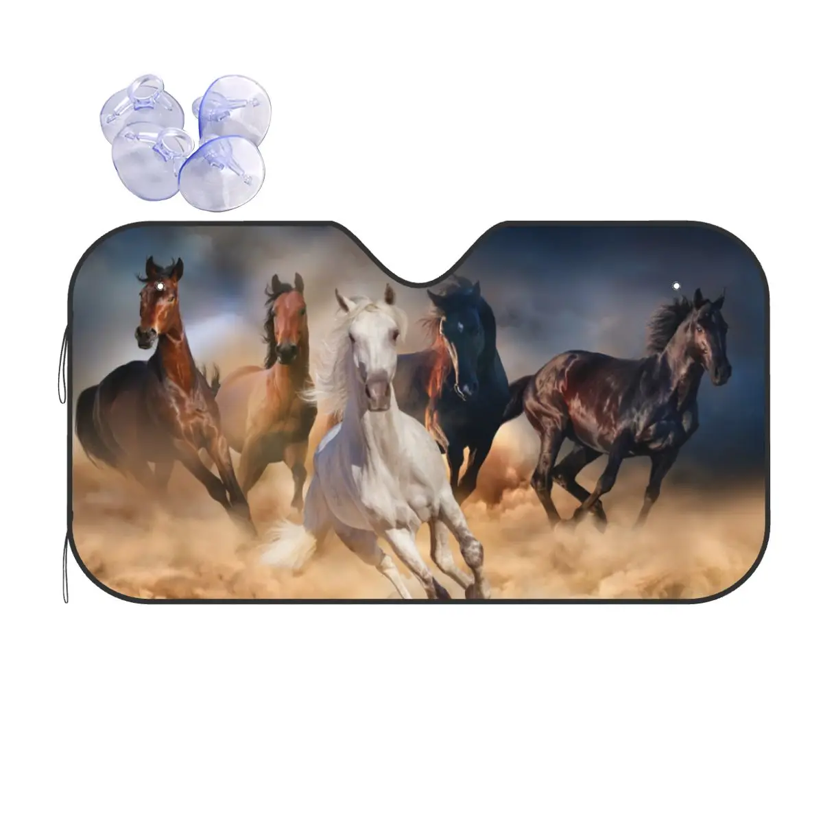 Horse Herd Running Novelty Sunshade Windscreen 76x140cm Galloping Animal Lovers Aluminium Foil Sunshade Visor Sunscreen Curtain
Horse Herd Running Novelty Sunshade Windscreen 76x140cm Galloping Animal Lovers Aluminium Foil Sunshade Visor Sunscreen Curtain