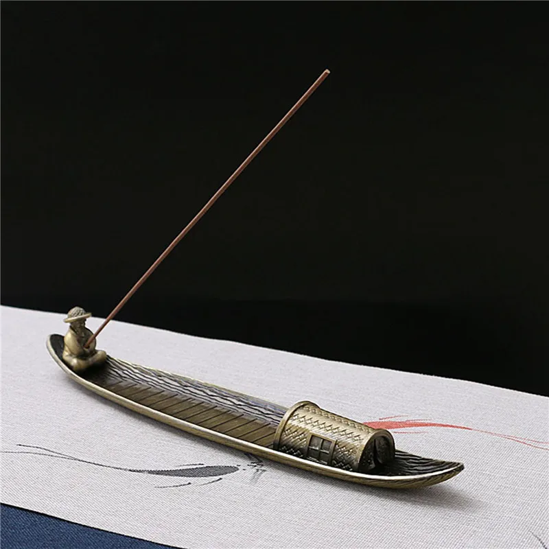 Creative Incense Holder Incense Holder Boat Old Men Fishing Incense Stick Burner Aromatherapy Ornament Home Decor
Creative Incense Holder Incense Holder Boat Old Men Fishing Incense Stick Burner Aromatherapy Ornament Home Decor