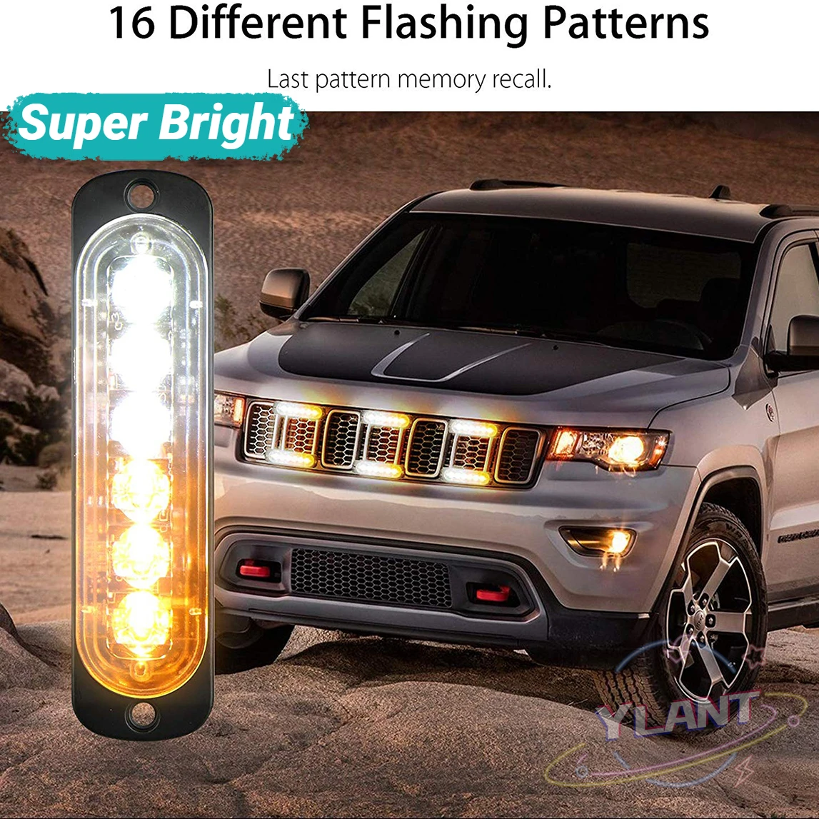 Emergency Strobe stroboscope warning Lights for Trucks Amber Car 12/6/4 leds LED Lighting Bar police Flashing Nice led car light
Emergency Strobe stroboscope warning Lights for Trucks Amber Car 12/6/4 leds LED Lighting Bar police Flashing Nice led car light