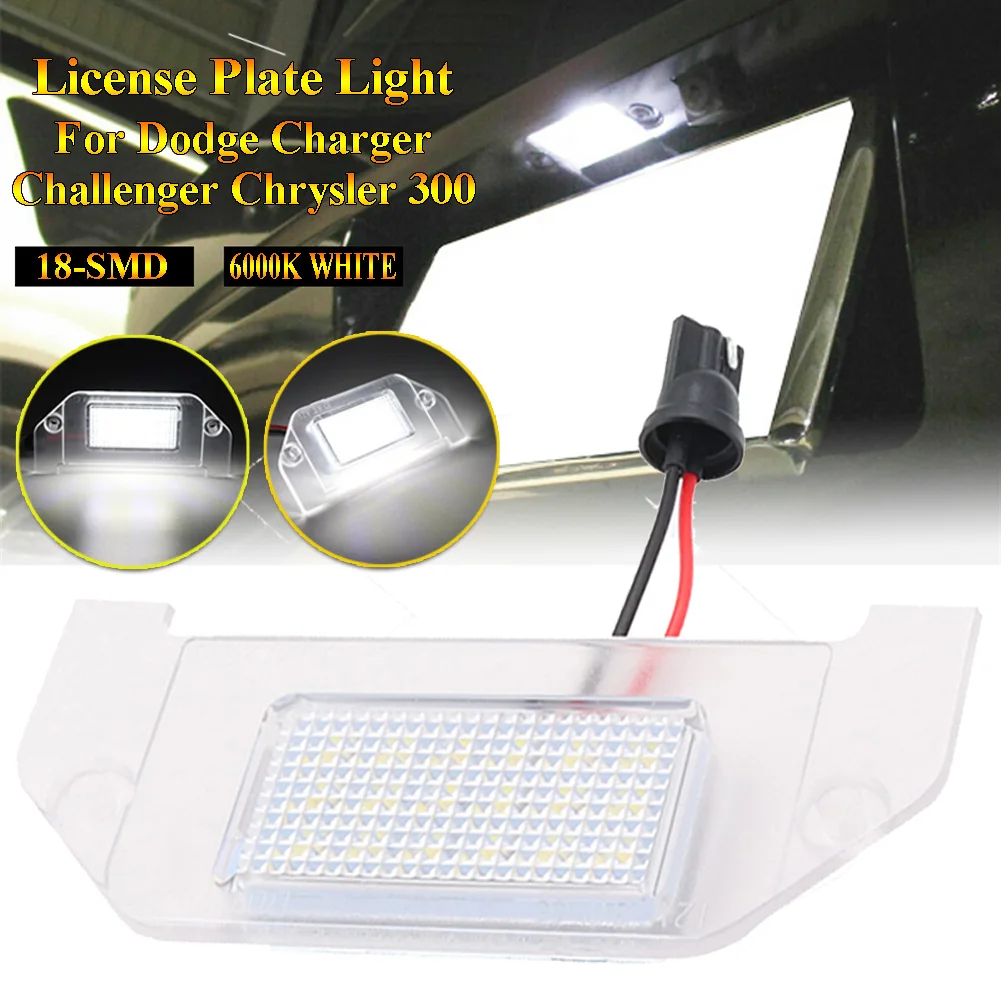 2PCS LED License Plate Light Lamp 6000K White 18-SMD IP68 Waterproof For Dodge Charger Challenger Chrysler 300 Car Accessories
2PCS LED License Plate Light Lamp 6000K White 18-SMD IP68 Waterproof For Dodge Charger Challenger Chrysler 300 Car Accessories