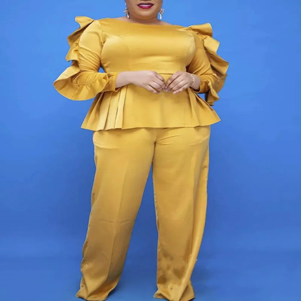 Комплект женской африканской одежды, модный топ и брюки из Анкары, комплект из 2 предметов, одежда для африканской свадебной вечеринки, большие размеры
Комплект женской африканской одежды, модный топ и брюки из Анкары, комплект из 2 предметов, одежда для африканской свадебной вечеринки, большие размеры