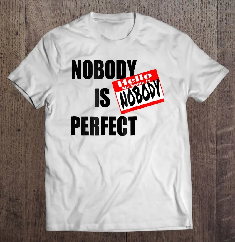 Футболка мужская с надписью «No Is Perfect», тенниска без надписей, одежда для мужчин, летняя
Футболка мужская с надписью «No Is Perfect», тенниска без надписей, одежда для мужчин, летняя