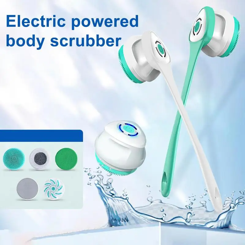 Electric Body Scrubber Rechargeable Facial Body Exfoliating Brush Sponge With Handle Cleansing Massager For Bathroom Brush
Electric Body Scrubber Rechargeable Facial Body Exfoliating Brush Sponge With Handle Cleansing Massager For Bathroom Brush