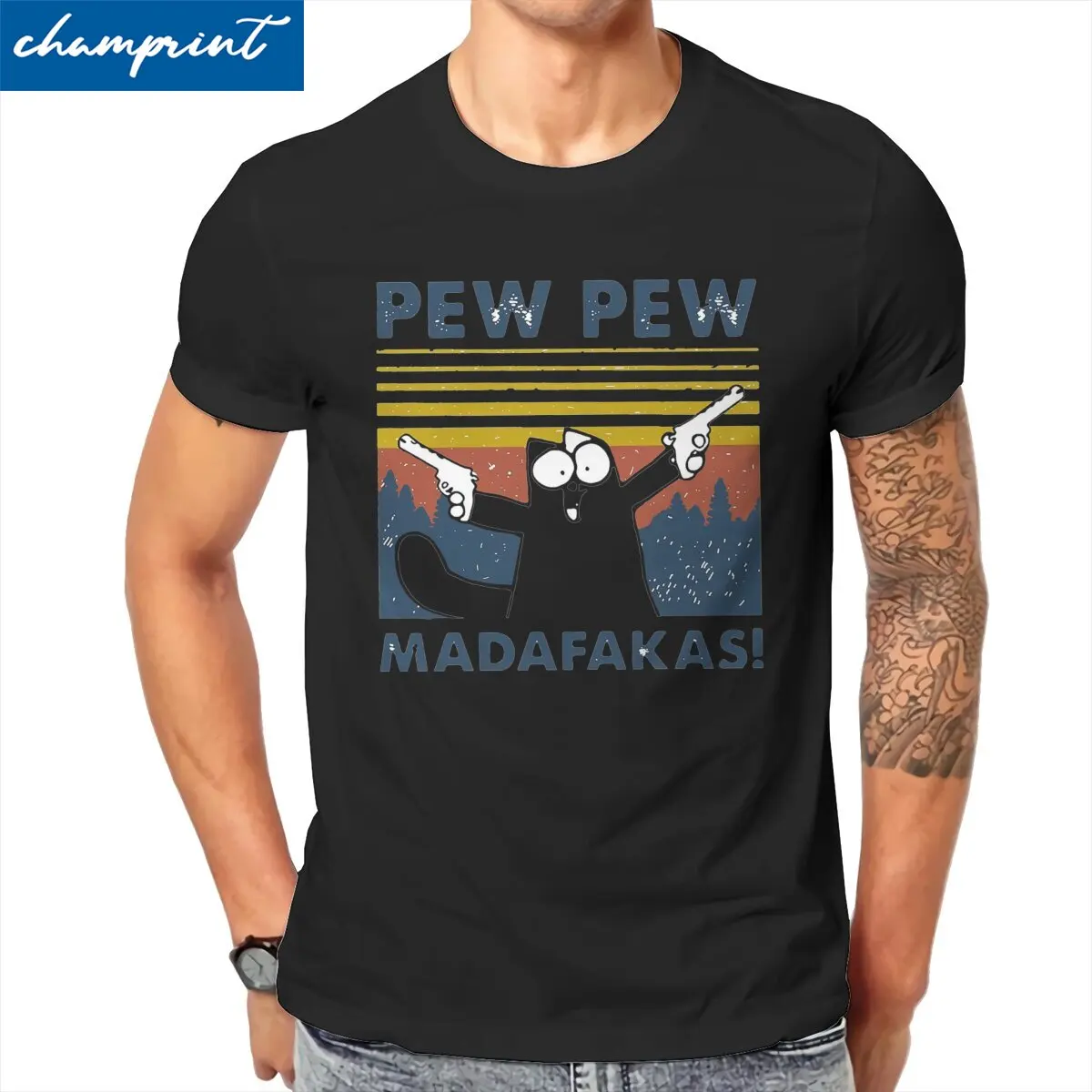 Fun Pew Pew Madafakas Meaning T-Shirt for Men Crew Neck 100% Cotton T Shirts Cute Cat Short Sleeve Tees Plus Size Clothing
Fun Pew Pew Madafakas Meaning T-Shirt for Men Crew Neck 100% Cotton T Shirts Cute Cat Short Sleeve Tees Plus Size Clothing