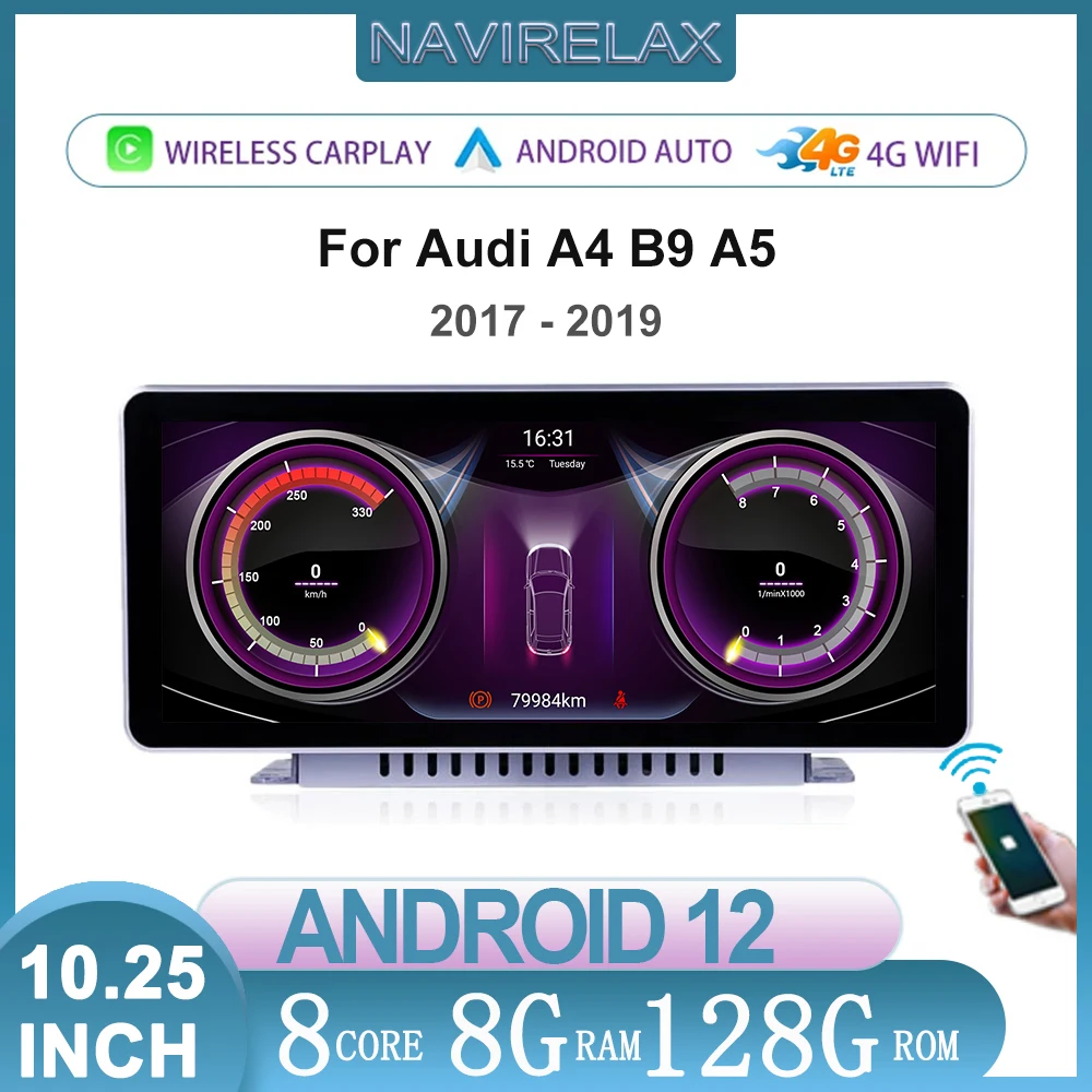 Автомобильный радиоприемник, 10,25 дюймов, Android 12, GPS для Audi A4 B9 A5 2017 2018 2019 WIFI 4G BT IPS Touch, Автомобильный мультимедийный стереопроигрыватель
Автомобильный радиоприемник, 10,25 дюймов, Android 12, GPS для Audi A4 B9 A5 2017 2018 2019 WIFI 4G BT IPS Touch, Автомобильный мультимедийный стереопроигрыватель