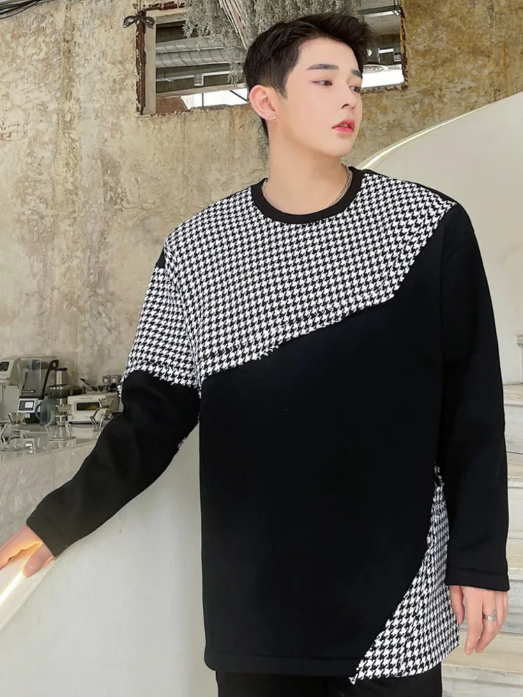 SYUHGFA Men's Clothing 2022 Spring Autumn New Plaid Irregular Patchwork Sweatshirt Ins Trendy Fashion Loose Sweatshirts Tops
SYUHGFA Men's Clothing 2022 Spring Autumn New Plaid Irregular Patchwork Sweatshirt Ins Trendy Fashion Loose Sweatshirts Tops
