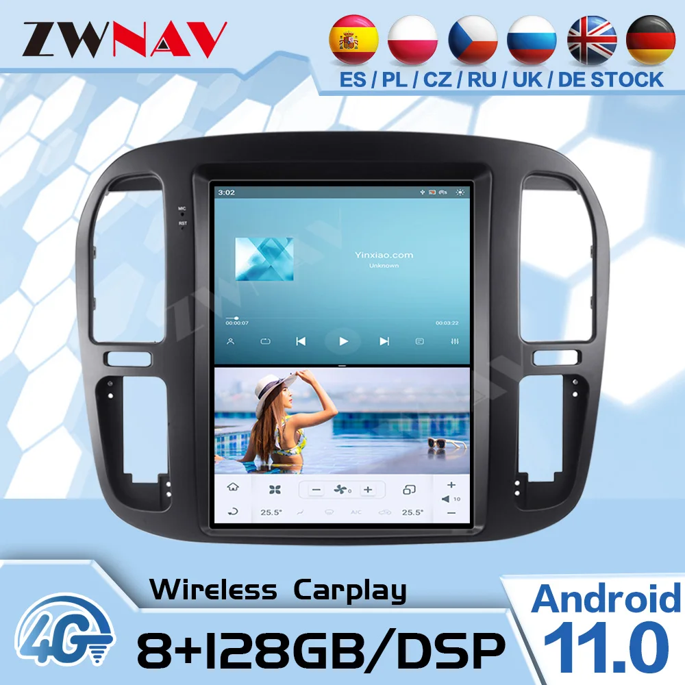 Qualcomm 665 128G Tesla Screen For TOYOTA LAND CRUISER LC100 1992-2002 Android Car Multimedia Player GPS Navi Radio Stereo Unit
Qualcomm 665 128G Tesla Screen For TOYOTA LAND CRUISER LC100 1992-2002 Android Car Multimedia Player GPS Navi Radio Stereo Unit