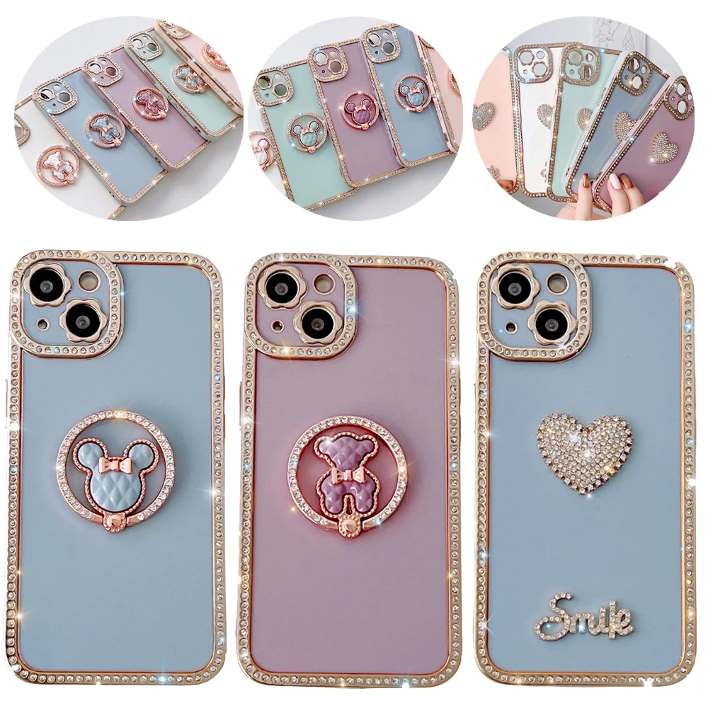 Роскошный чехол для iPhone 11 12 13 Pro Max, с ушками, сердцем, медведем, бриллиантовой границей и кольцом, держатель для телефона, подставка, искусств...
Роскошный чехол для iPhone 11 12 13 Pro Max, с ушками, сердцем, медведем, бриллиантовой границей и кольцом, держатель для телефона, подставка, искусств...