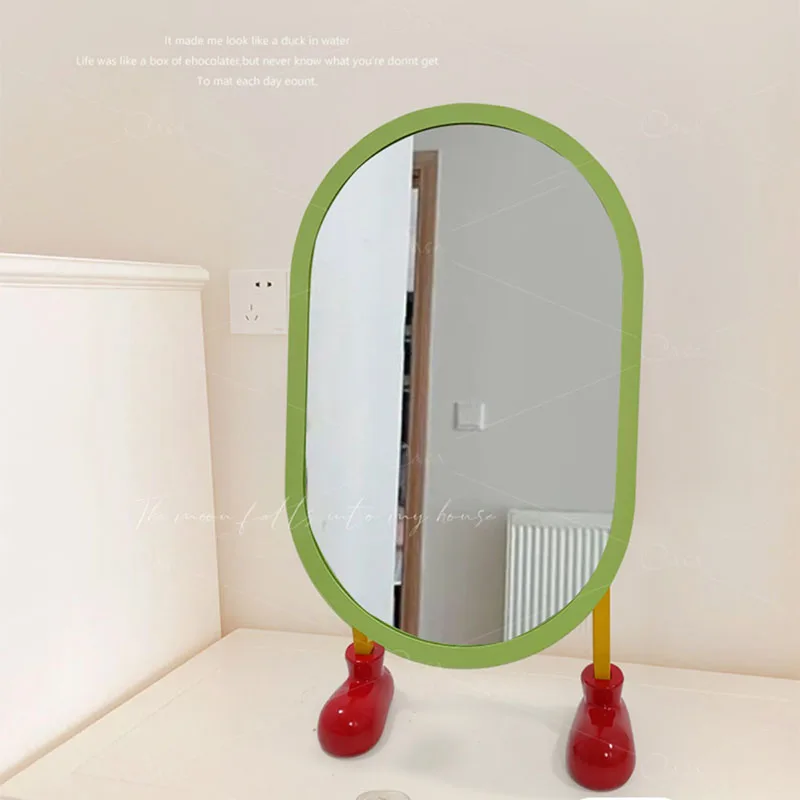 Standing Metal Frame Makeup Mirror Bathroom Big Oval Long Cute Mirror Body Floor Dekoracyjne Lustra Home Accessories for Bedroom
Standing Metal Frame Makeup Mirror Bathroom Big Oval Long Cute Mirror Body Floor Dekoracyjne Lustra Home Accessories for Bedroom